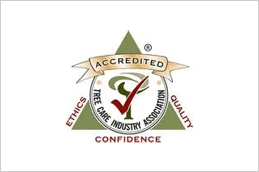 A tree care industry association accredited logo